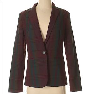 NWOT Ann Taylor Loft Outlet Plaid Blazer Sz 10 $89